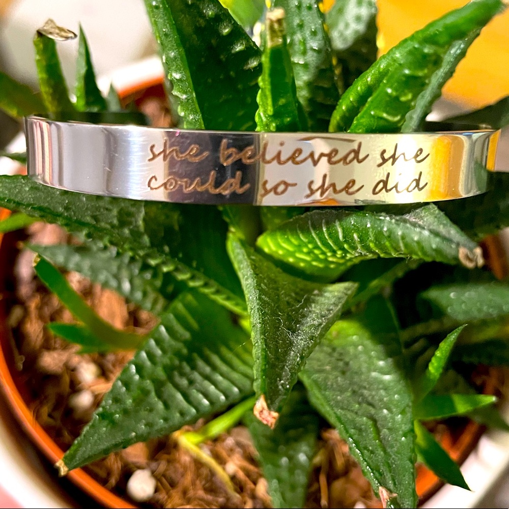 She Believed She Could….. Bracelet